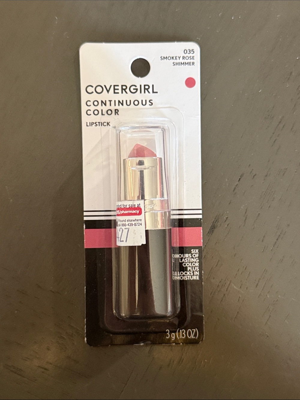 🌻 Covergirl Continuous Color Lipstick in Smokey Rose Shimmer NWT